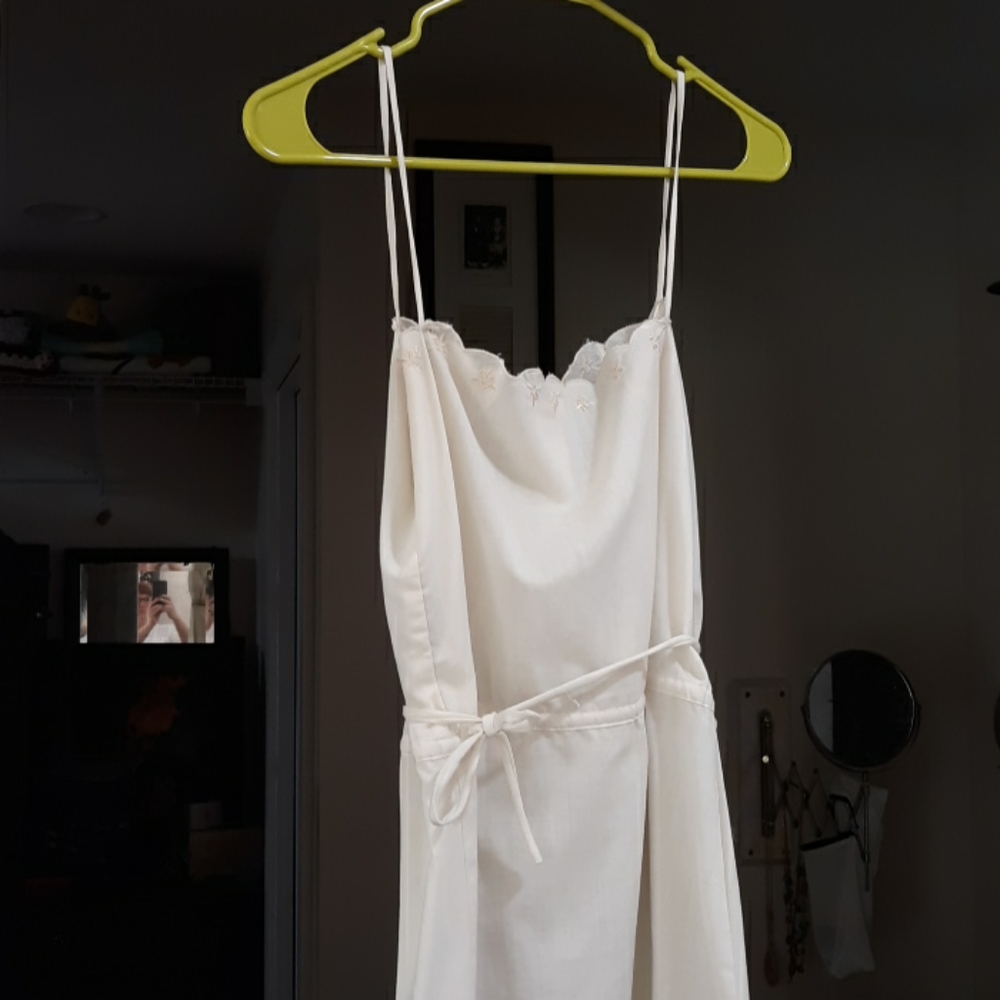 White embroidered dress